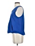 14th & Union 100% Polyester Blue Sleeveless Blouse Size S - photo 5