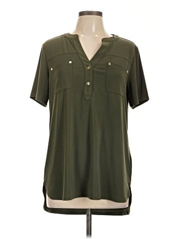 Jones New York Signature Short Sleeve Blouse (view 1)