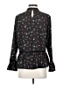 Haute Rogue 100% Polyester Black Long Sleeve Blouse Size S - photo 2