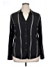 Assorted Brands Stripes Black Long Sleeve Blouse Size XL - photo 1