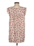 Ann Taylor LOFT 100% Polyester Floral Ivory Sleeveless Blouse Size S - photo 2