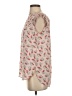 Ann Taylor LOFT 100% Polyester Floral Ivory Sleeveless Blouse Size S - photo 5