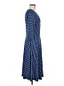 Lbisse Argyle Blue Casual Dress Size M - photo 4