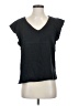 Three Dots 100% Cotton Black Short Sleeve Top Size S - photo 1