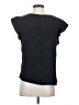 Three Dots 100% Cotton Black Short Sleeve Top Size S - photo 2