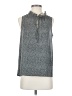 J.Crew Factory Store 100% Polyester Gray Sleeveless Blouse Size 4 - photo 1