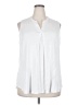 Crescent White Sleeveless T-Shirt Size 2X - photo 1