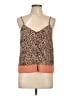 BB Dakota 100% Polyester Animal Print Tan Sleeveless Top Size L - photo 1
