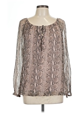 Assorted Brands Long Sleeve Silk Top