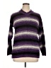 Cabin Creek Stripes Purple Pullover Sweater Size XL - photo 1