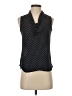 H&M 100% Polyester Black Sleeveless Blouse Size 2 - photo 1