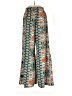 Shein 100% Polyester Print Green Casual Pants Size S - photo 2