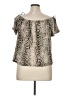 MICHAEL Michael Kors Silver Short Sleeve Blouse Size XL - photo 2