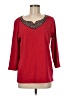 Rafaella Red 3/4 Sleeve Top Size M (petite) - photo 1