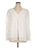 Shein Curve Ivory 3/4 Sleeve Blouse Size 1X - photo 1