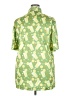 Assorted Brands 100% Polyester Print Green Short Sleeve Blouse Size 2X - photo 2