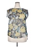 Unbranded Gray Blue Short Sleeve Blouse Size XXL - photo 1