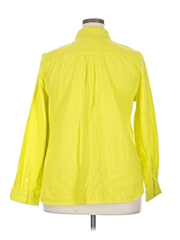 New York & Company 3/4 Sleeve Button-Down Shirt (view 2)