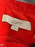 Ann Taylor LOFT 100% Rayon Red Long Sleeve Blouse Size M - photo 7