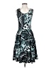 Lularoe Graphic Teal Cocktail Dress Size S - photo 1