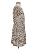 Old Navy Animal Print Brown Casual Dress Size M - photo 4