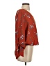 West Kei 100% Polyester Red Orange 3/4 Sleeve Blouse Size S - photo 4