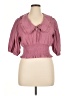 Vanilla Star Pink Short Sleeve Blouse Size XL - photo 1