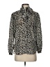 J.Crew 100% Silk Animal Print Silver Blouse Size S - photo 1