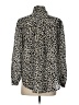 J.Crew 100% Silk Animal Print Silver Blouse Size S - photo 2
