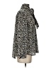 J.Crew 100% Silk Animal Print Silver Blouse Size S - photo 4