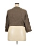 Torrid Brown 3/4 Sleeve Button-Down Shirt Size 2X Plus (2) - photo 2