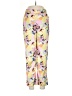 Assorted Brands 100% Recycled Polyester Floral Yellow Casual Pants Size M - photo 1