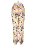 Assorted Brands 100% Recycled Polyester Floral Yellow Casual Pants Size M - photo 2