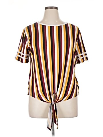 One Step Up Short Sleeve Blouse (view 1)
