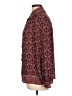 Max Studio 100% Polyester Paisley Burgundy Long Sleeve Blouse Size L - photo 5