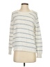 Paige 100% Cotton Stripes White Pullover Sweater Size S - photo 1