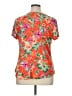 Juniper + Lime Floral Orange Short Sleeve T-Shirt Size XL (petite) - photo 2