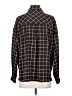 Fab'rik 100% Polyester Argyle Black Long Sleeve Blouse Size S - photo 2