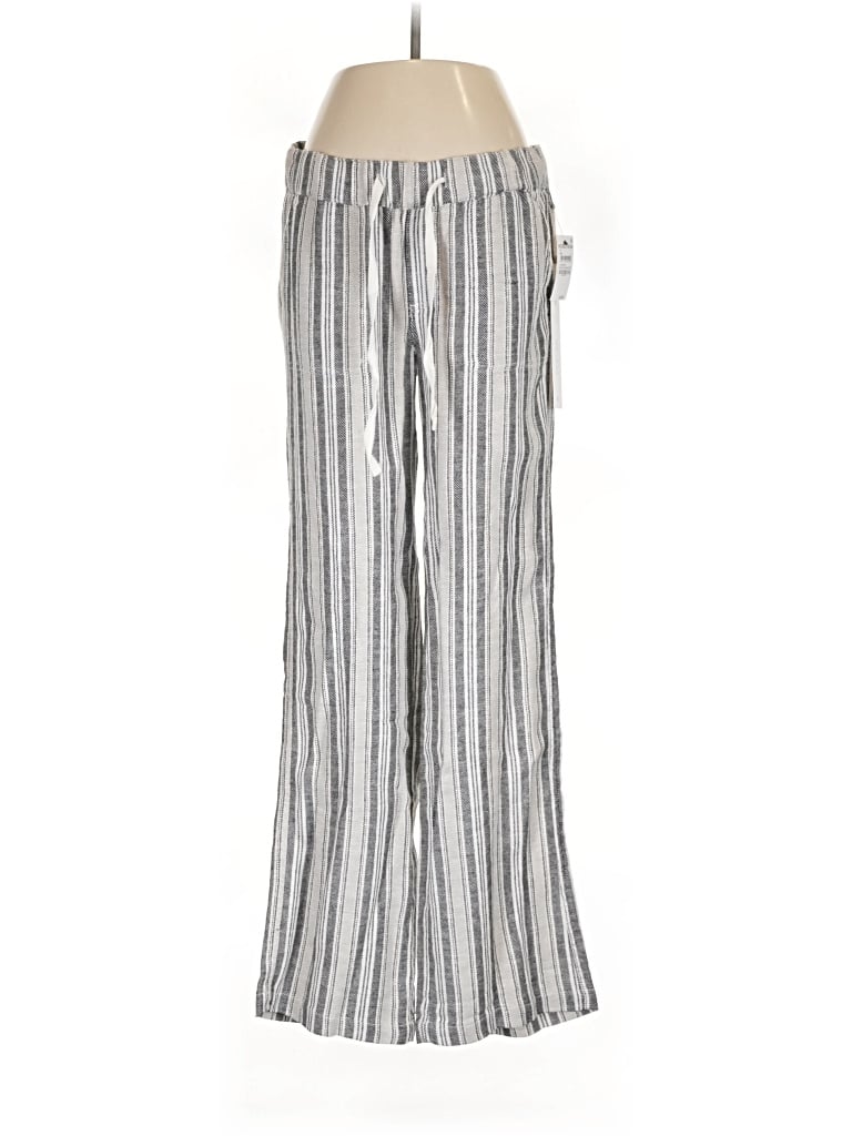 Pre-owned Caslon Linen Pants In Silver
