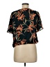 Sienna Sky 100% Polyester Black Short Sleeve Blouse Size M - photo 2