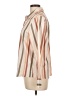 Unbranded 100% Polyester Stripes Tan Long Sleeve Blouse Size L - photo 5