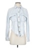 Evereve 100% Cotton Blue Long Sleeve Blouse Size S - photo 1