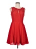 Express 100% Polyester Solid Red Cocktail Dress Size 6 - photo 1