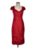 South 100% Polyester Solid Red Cocktail Dress Size EU 36 / US 6 - photo 1