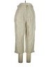 Bill Blass Metallic Gold Linen Pants Size 14 - photo 1