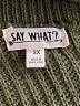 Say What? 100% Acrylic Green Pullover Sweater Size 2X - photo 7