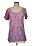 Olivia Moon Purple Short Sleeve Top Size L - photo 1