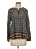 11.1. Tylho 100% Rayon Brown Long Sleeve Blouse Size S - photo 1