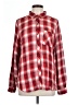 Universal Thread 100% Rayon Plaid Red Long Sleeve Button-Down Shirt Size L - photo 1