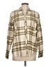 Weatherproof Plaid Tan Long Sleeve Blouse Size L - photo 1